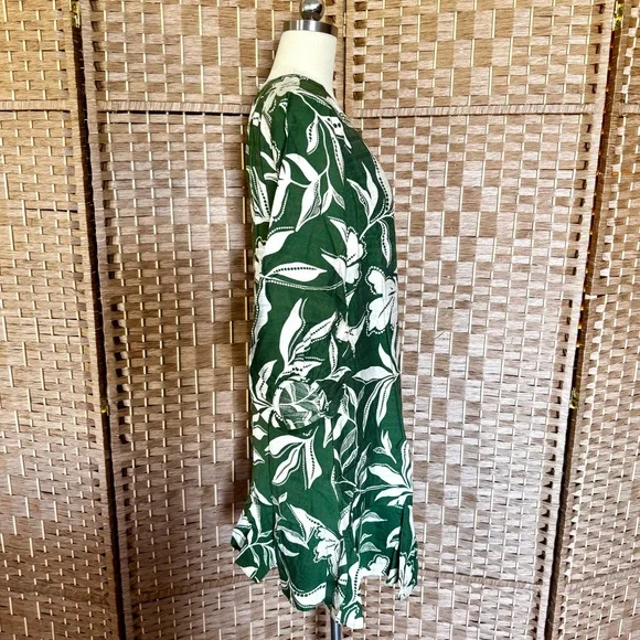 NWT London Times green & cream shift dress M - Picture 6 of 15